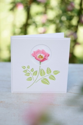 **〔Fingerhut〕　V-1044　フレームカード / 薔薇