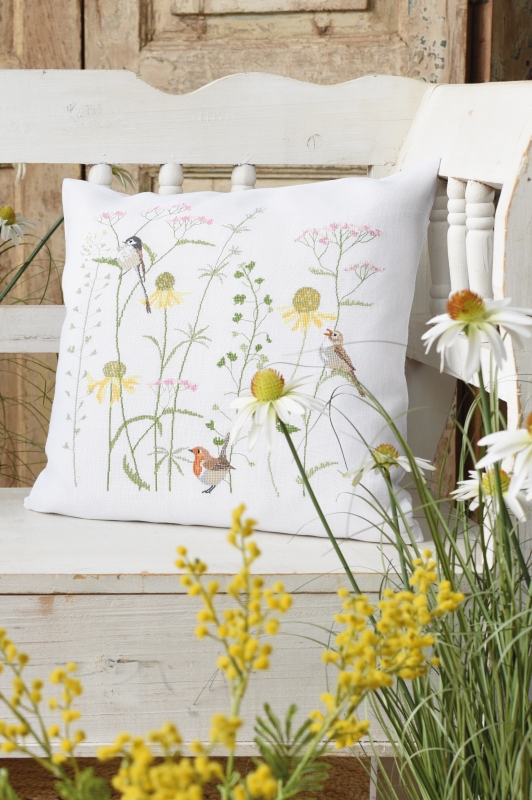 Fingerhut〕 V-1296 クッションカバー / 40x40 cm Stitch House