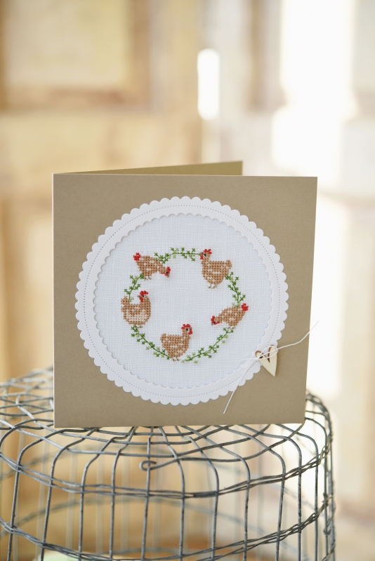 **〔Fingerhut〕　V-1317　フレームカード / Huhnerkranz