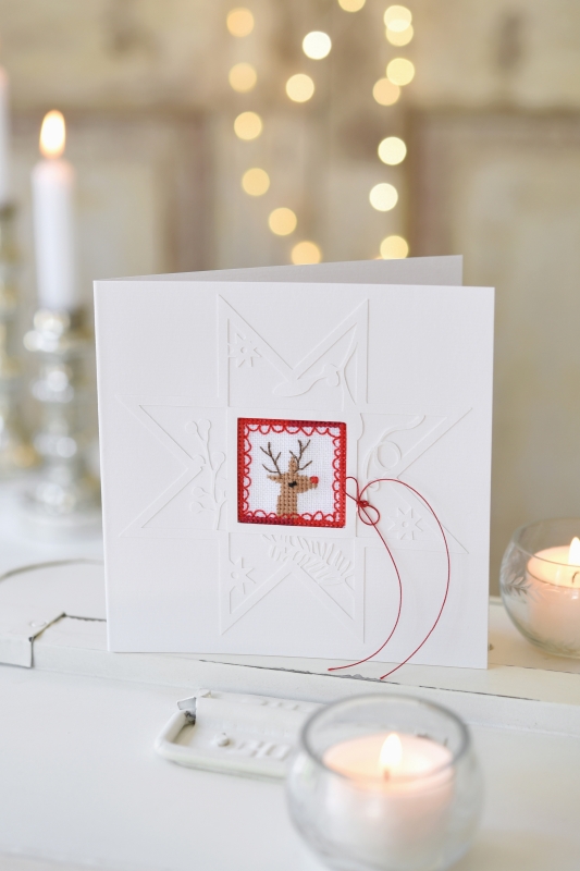 **〔Fingerhut〕　V-1328　フレームカード / 小さなヘラジカ