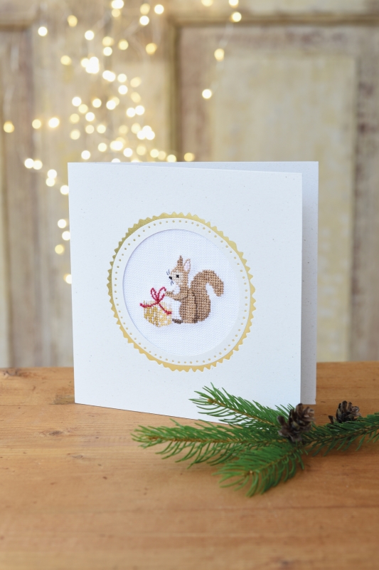 **〔Fingerhut〕　V-1334　フレームカード / リス