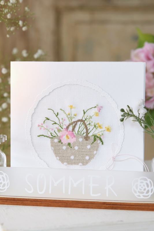 **〔Fingerhut〕　V-1360　フレームカード / フラワーバッグ