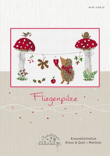 〔Kreuz&Quer〕　図案　KQ-A002-23　Fliegenpilze 【在庫あり】