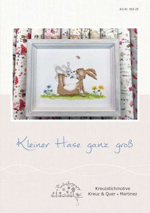 **〔Kreuz&Quer〕　図案　KQ-A002-25　Kleiner Hase ganz gross