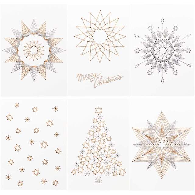 〔Rico Design〕08792.77.55　紙刺繍キット /　クリスマス　【在庫あり】