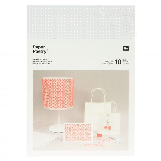 〔Rico Design〕　08792.78.71　紙刺繍  / 白　10枚入り　【在庫あり】