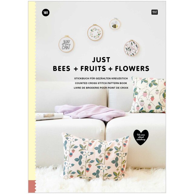 〔Rico Design〕　図案集　No.181　Just Bees + Fruits + Flowers