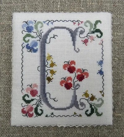 **〔Renato Parolin〕　図案　RP-2503　Flowery letter - C