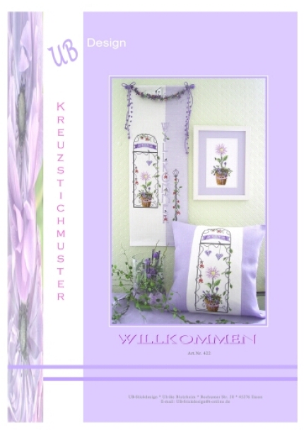 **〔UB Design〕　図案　UB-422　Willkommen