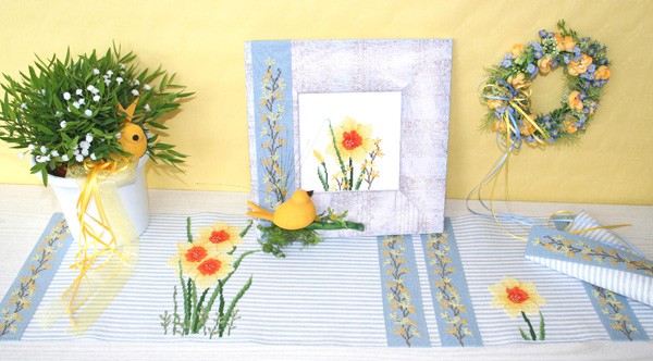 **〔UB Design〕　図案　UB-672　Blumengrusse im Fruhling