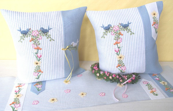 **〔UB Design〕　図案　UB-673　Blumenranken und Vogelgezwitscher