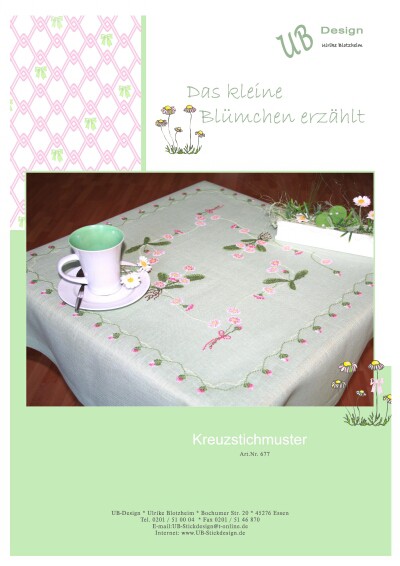 **〔UB Design〕　図案　UB-677　Das kleine Blumchen erzahlt