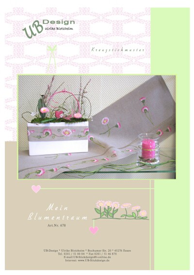 **〔UB Design〕　図案　UB-678　Mein Blumentraum