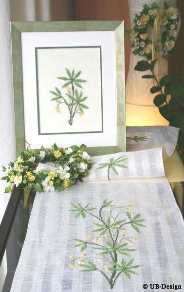 **〔UB Design〕　図案　UB-738　Zartes Blattgrun