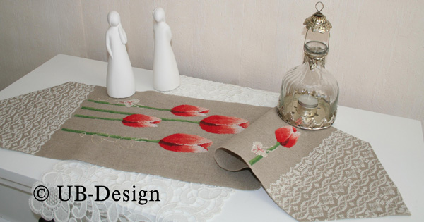 **〔UB Design〕　図案　UB-852　Fruhling im Spitzenkleid