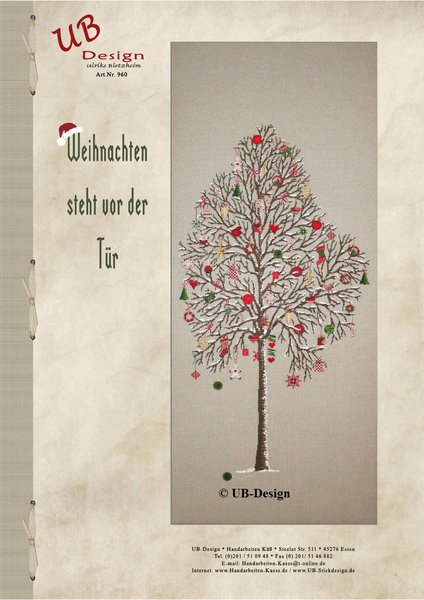 **〔UB Design〕　図案　UB-E-960　Weihnachten steht vor der Tur