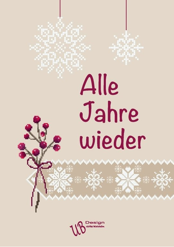 〔UB Design〕　図案集　B2018-2　Alle Jahre wieder 【在庫あり】