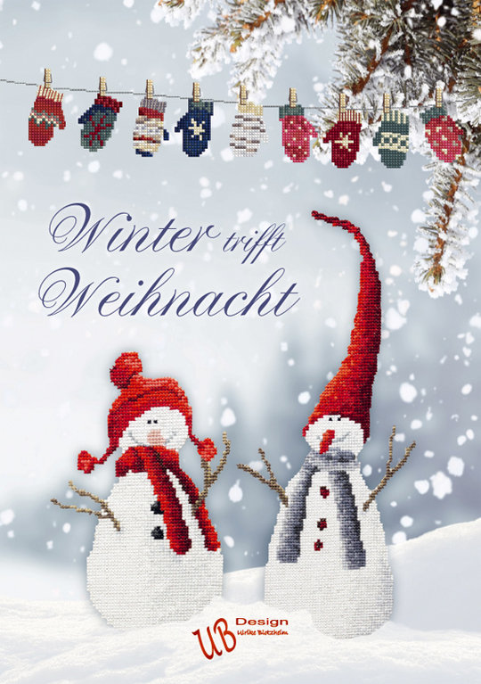 ＊〔UB Design〕　図案集　B2020-1　Winter trifft Weihnacht＜9月末入荷予定＞