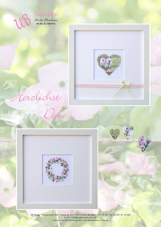 〔UB Design〕　図案　UB-E-1003FS　Herzlichst Deine ... 【在庫あり】