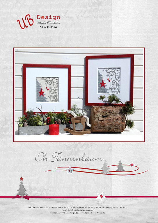 **〔UB Design〕　図案　UB-E-1010W　Oh Tannenbaum