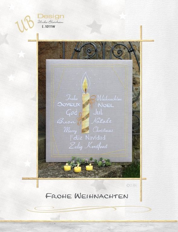 **〔UB Design〕　図案　UB-E-10111W　Frohe Weihnacht