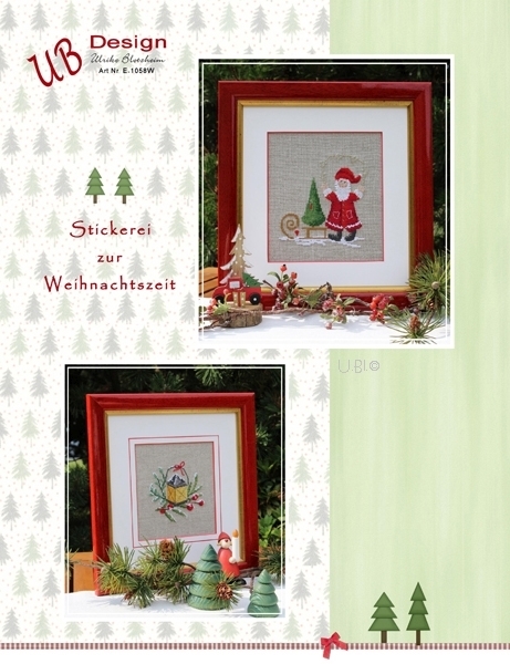 **〔UB Design〕　図案　UB-E-1058W　Stickerei zur Weihnachtszeit