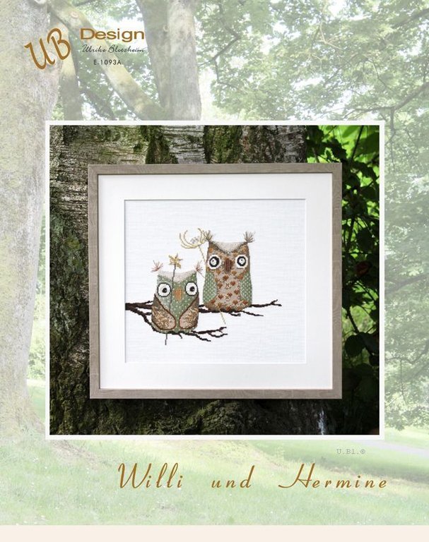 **〔UB Design〕　図案　UB-E-1093A　Willi und Hermine