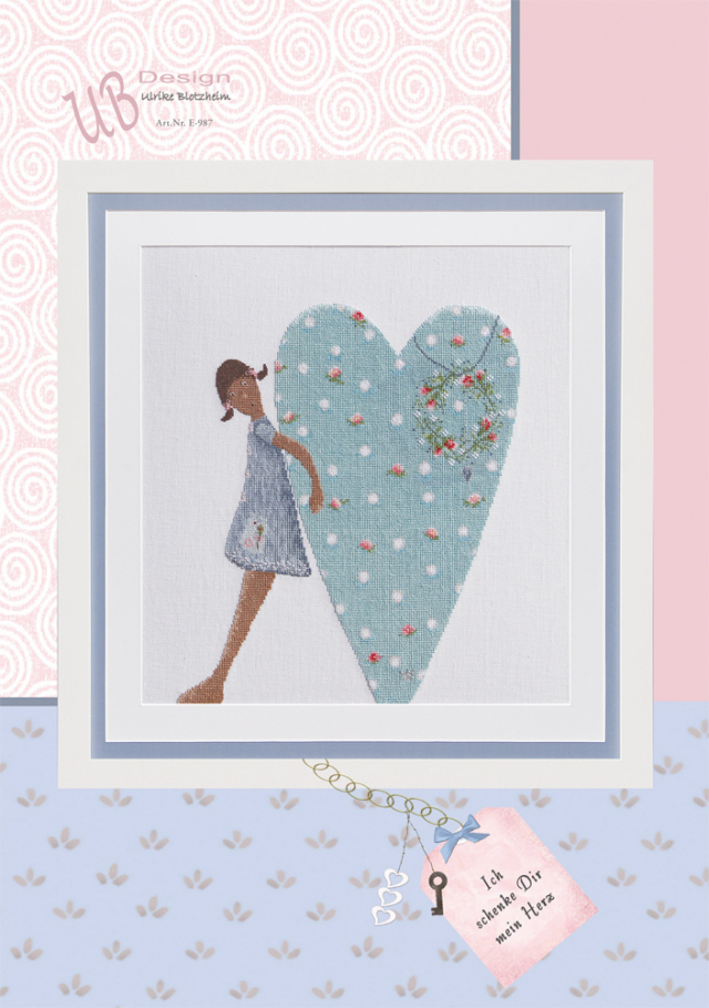 **〔UB Design〕　図案　UB-E-987　Ich schenke Dir mein Herz