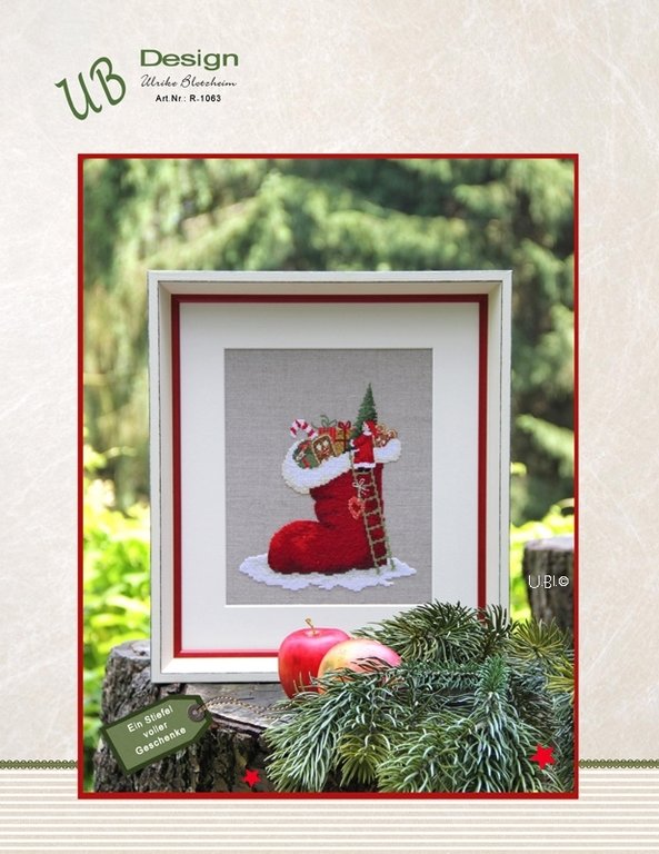 **〔UB Design〕　図案　UB-R-1063　Ein Stiefel voller Geschenke