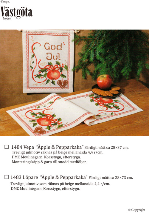 〔Vastgota Broderi〕　刺繍キット　(VB-1483/1484)
