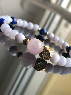 【OCTAGON】 ブルーレースｘクンツァイトxラピスラズリ