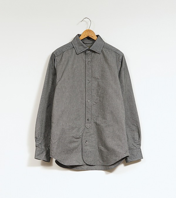 Nigel Cabourn BRITISH OFFICERS SHIRT - BLACK