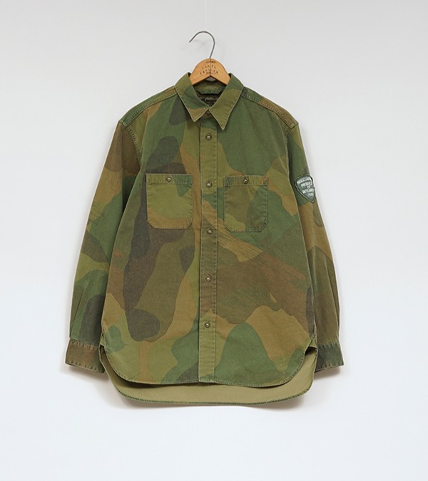 Nigel Cabourn UTILITY SHIRT - FADE CAMO