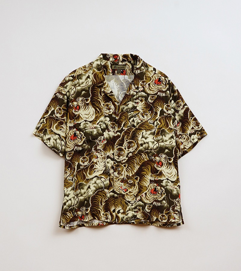 Nigel Cabourn ALOHA SHIRT - Tiger