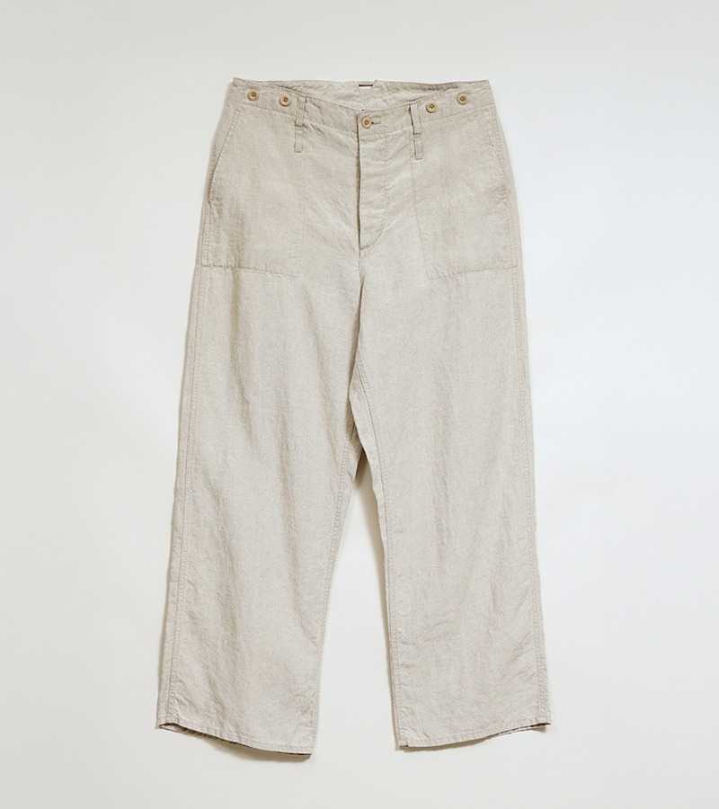 Nigel Cabourn FRENCH WORK PANT - LINEN CANVAS