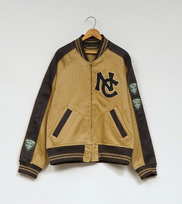 Nigel Cabourn STADIUM JACKET - HEMP DENIM