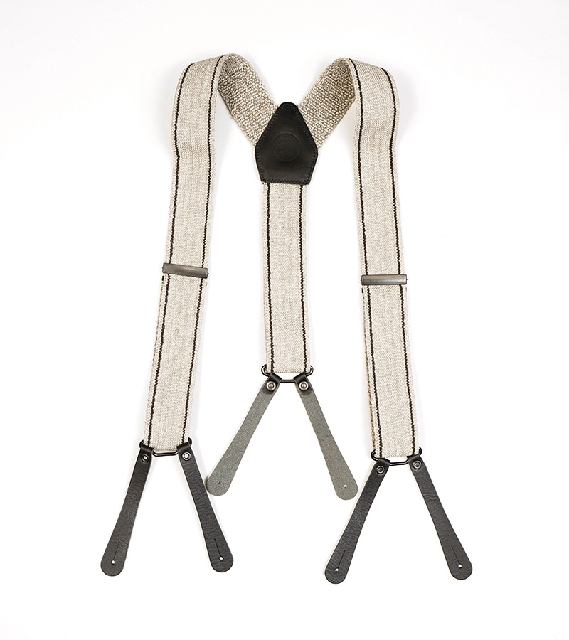 Nigel Cabourn  OX’ed Silver MASTER MASON SUSPENDER