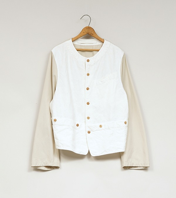 Nigel Cabourn RAILROAD WAIST COAT - HEMP CANVAS