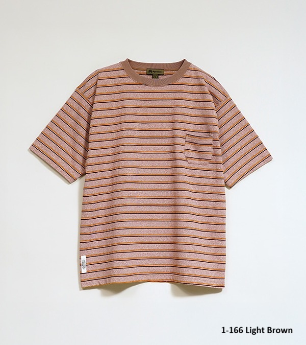 Nigel Cabourn 7.8oz BORDER HALF SLEEVE T-SHIRT