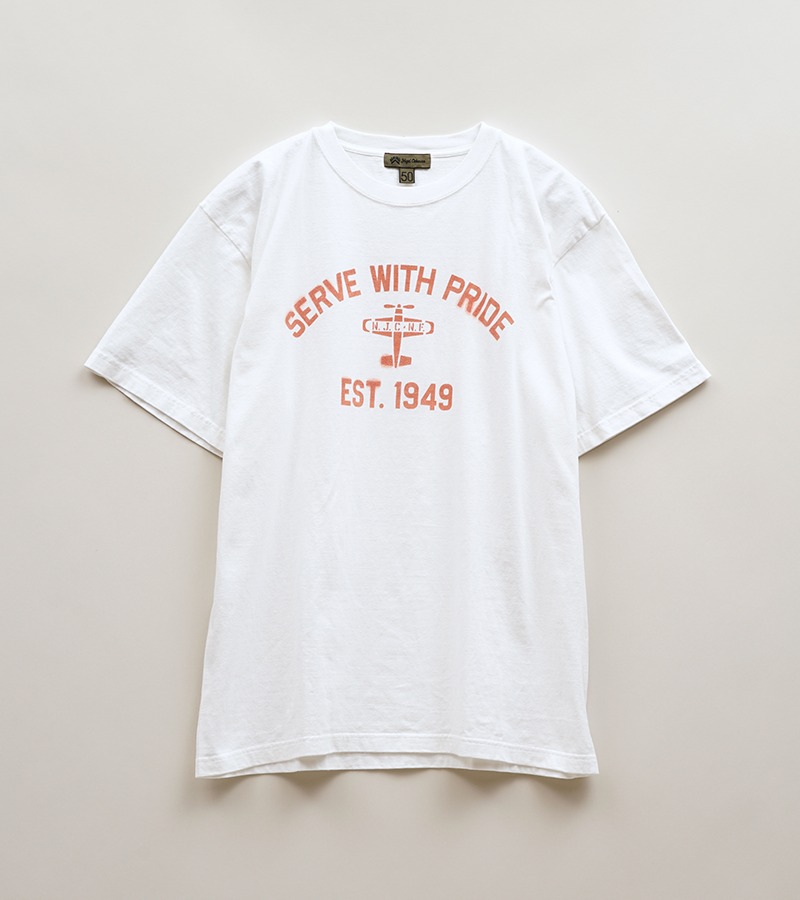 Nigel Cabourn PRINT T-SHIRT - PROPELLER