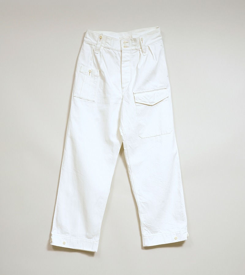 Nigel Cabourn BRITISH ARMY PANT - WHITE DENIM