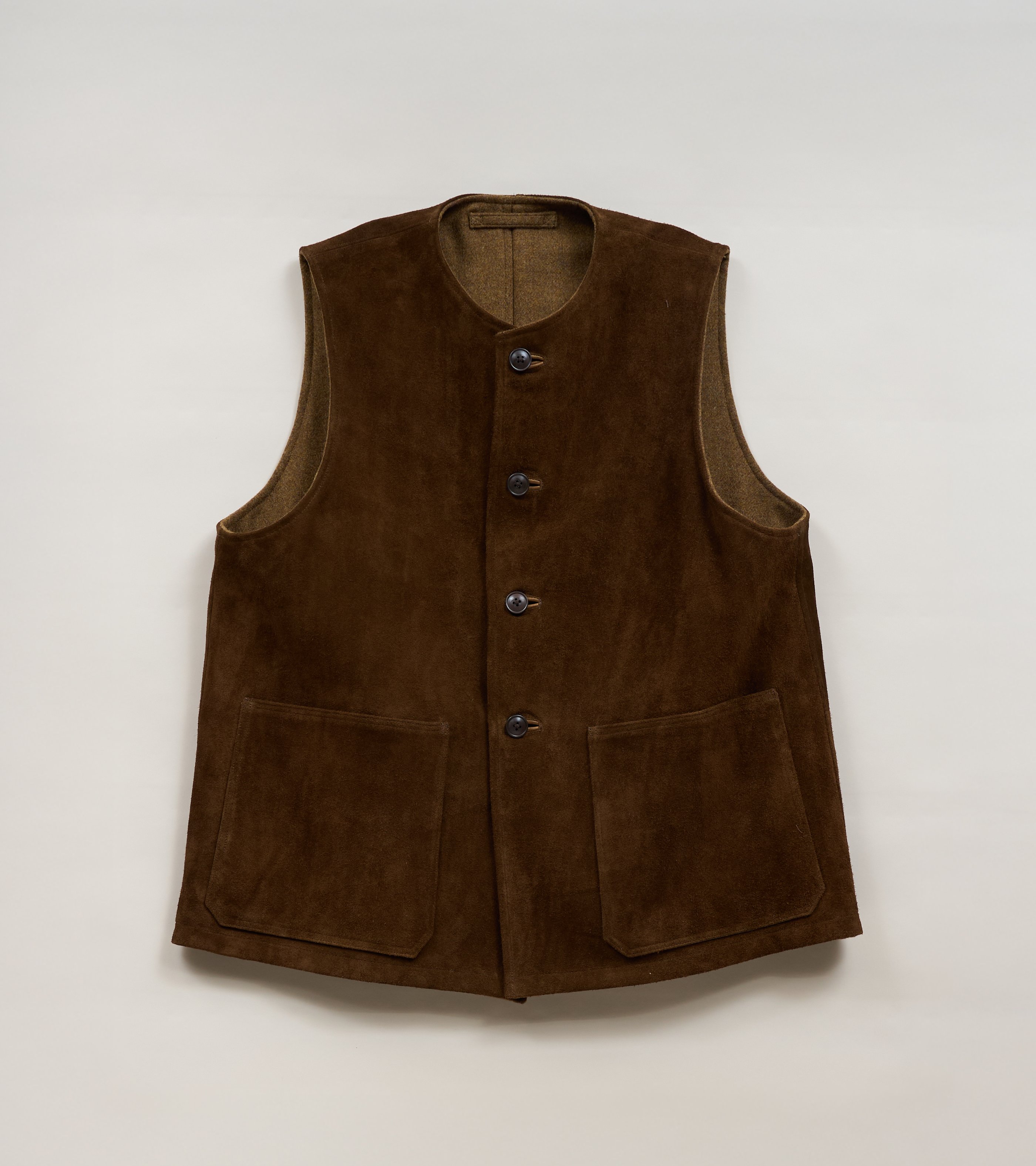 Nigel Cabourn JERKIN VEST SUEDE REVERSIBLE