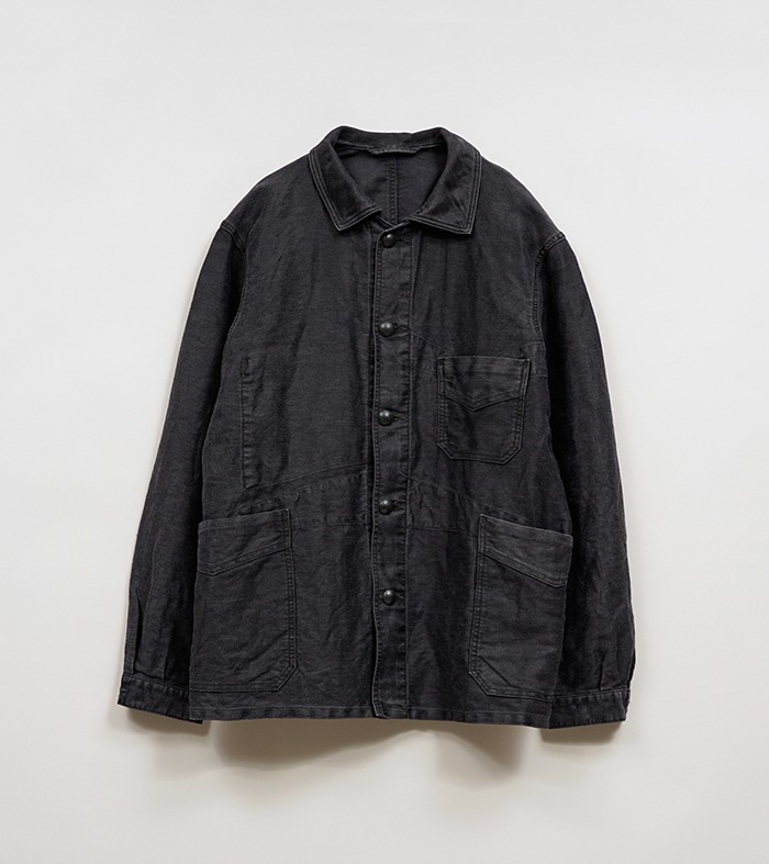 Nigel Cabourn OX’ed Silver FISHERMAN JACEKT HEMP COTTON