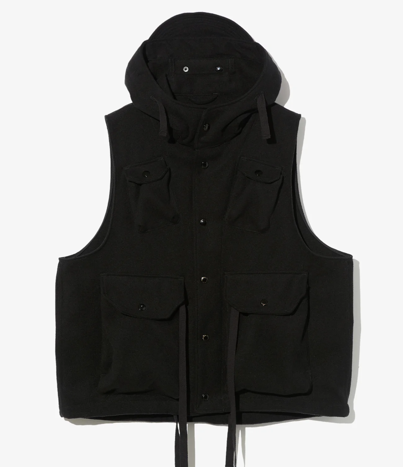 ENGINEERED GARMENTS Field Vest - Polyester Fake Melton