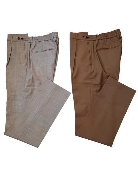 BERWICH ベルウィッチ BERTO ベルト 1プリーツシャーリングスラックス テックウール