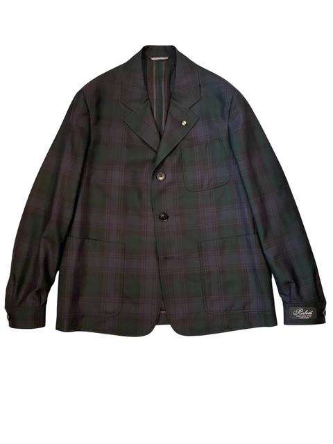 Belvest タータンチェック 3Bジャケット G10344