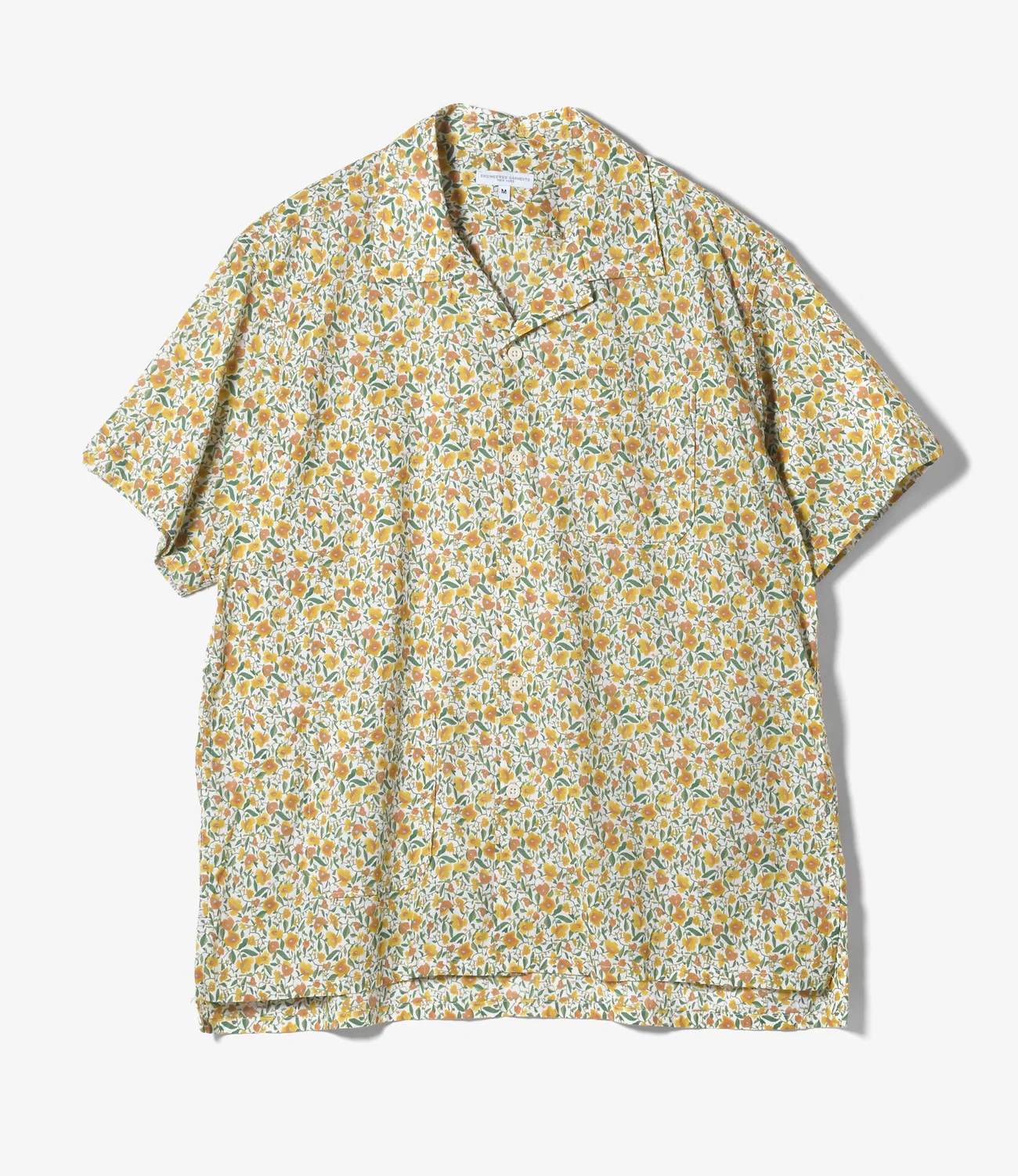 ENGINEERED GARMENTS Camp Shirt - Small Floral Cotton Lawn