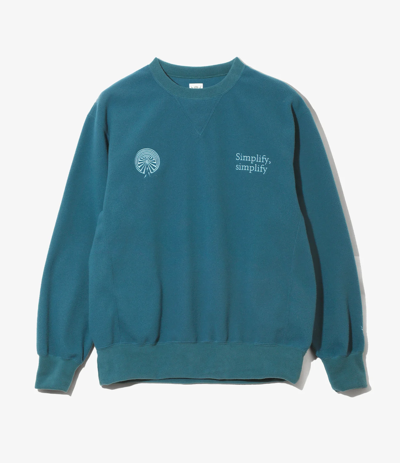 South2 West8 Emb. Crew Neck Sweat Shirt - Poly Fleece