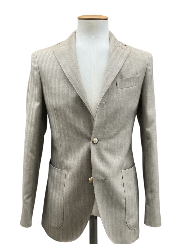 BOGLIOLI "DOVER" ボリオリ ウールシルク ヘリンボーン 3Bジャケット