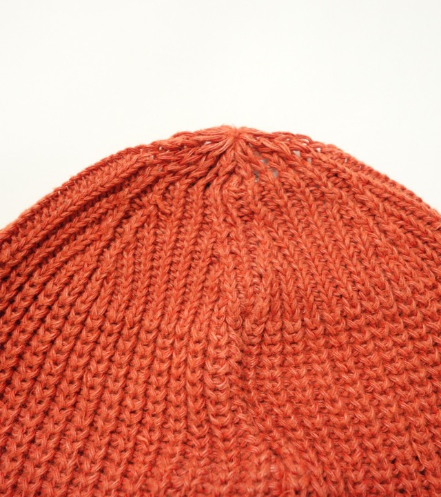 ナイジェル・ケーボン　ビーニー　オレンジ　nigel cabourn 80510066200 Nigel Cabourn BEANIE LINEN - PIGMENT ナイジェル
